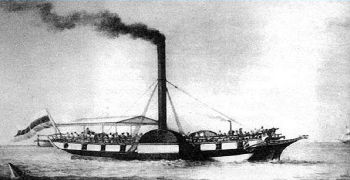 Пароход 5 букв. Первый морской пароход 1815 года.